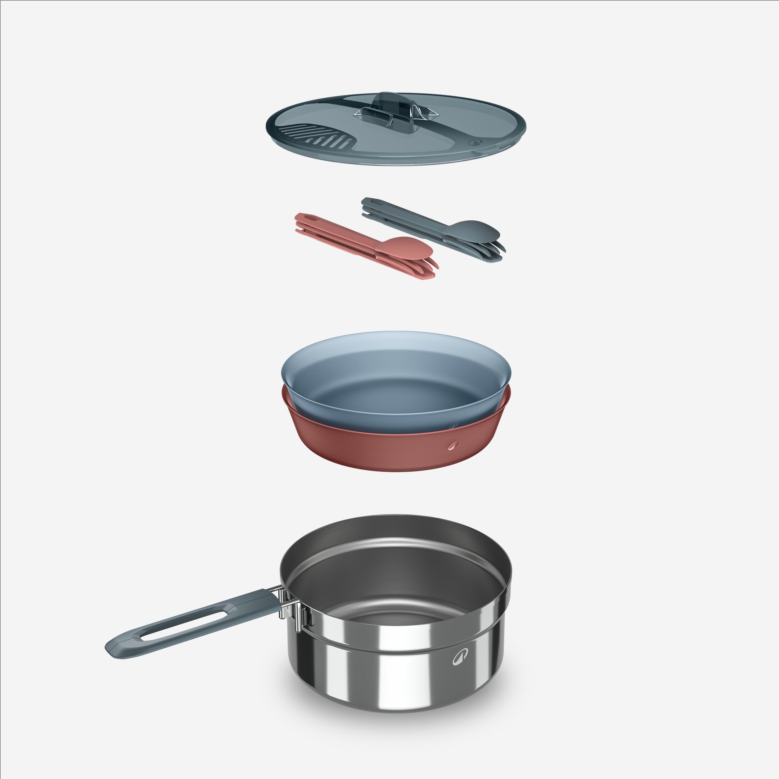 Stainless-steel cookware · 2 people